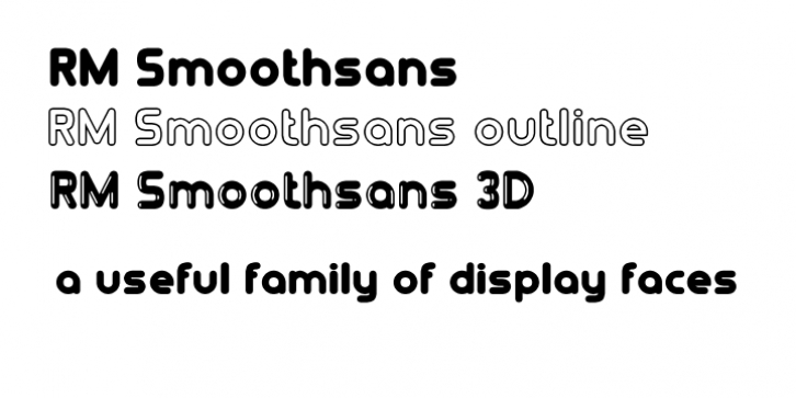 RM Smoothsans font preview