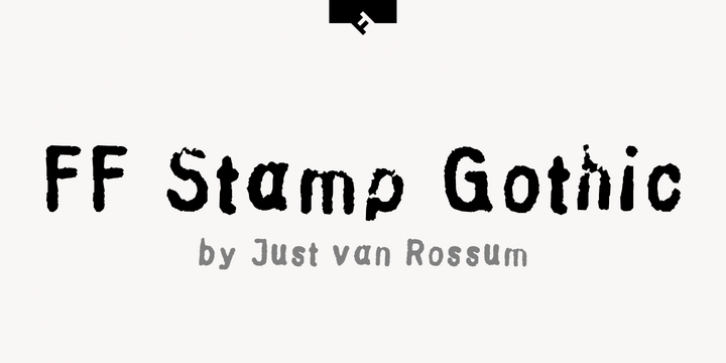 FF Stamp Gothic font preview