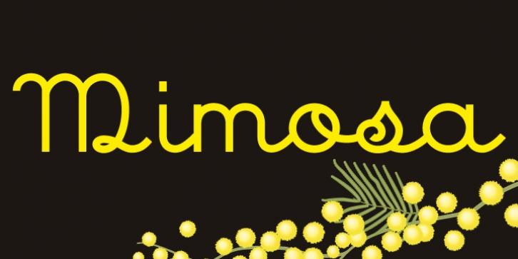 Mimosa font preview