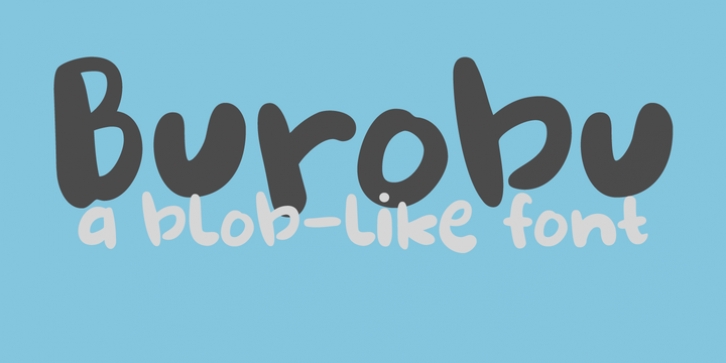 Burobu font preview