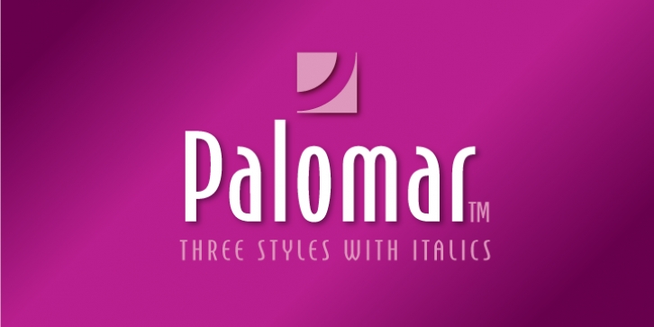 Palomar font preview