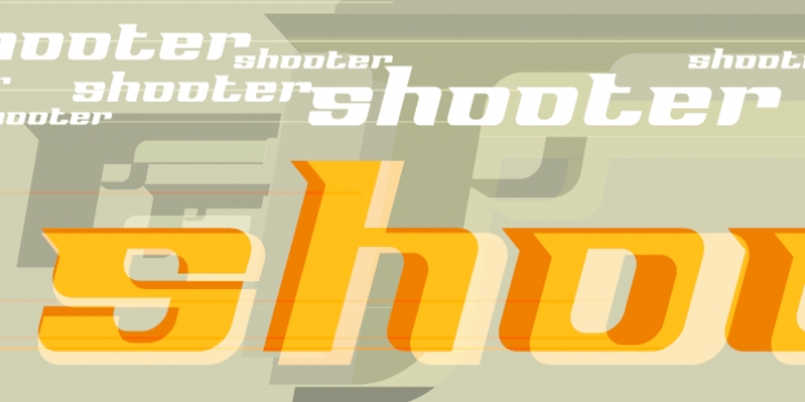 Shooter font preview