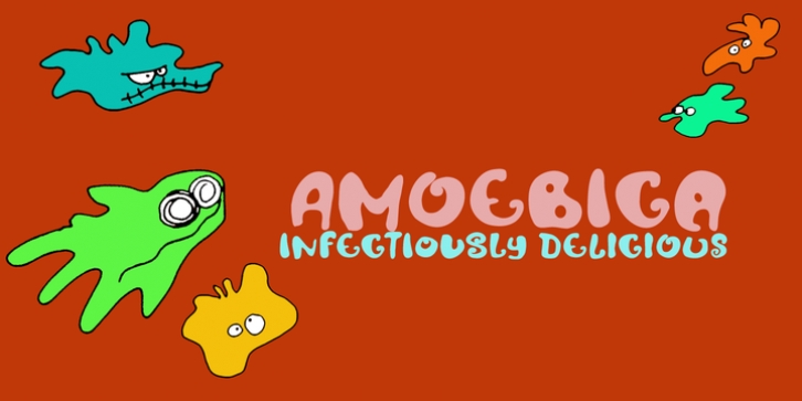 Amoebica font preview