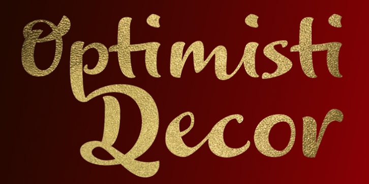 Optimisti font preview