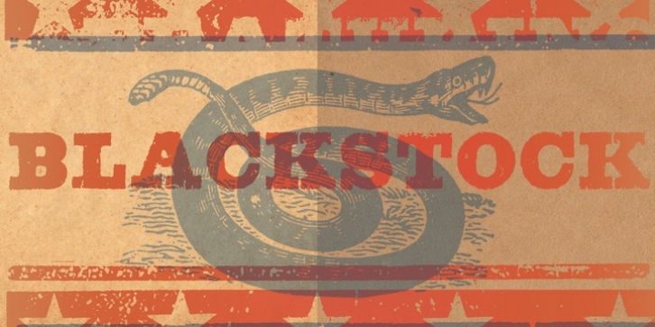 Blackstock font preview