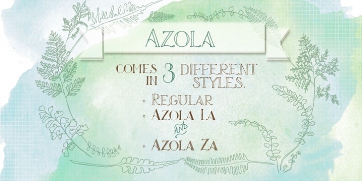 Azola font preview