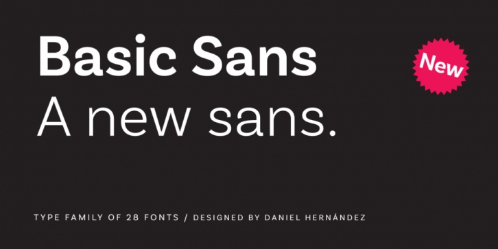 Basic Sans font preview