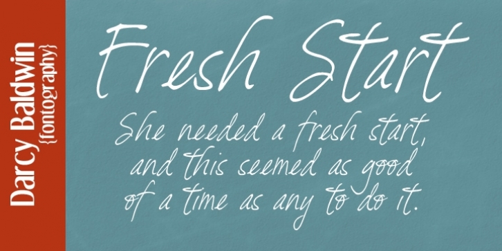 DJB Fresh Start font preview