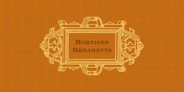 Mortised Ornaments font preview
