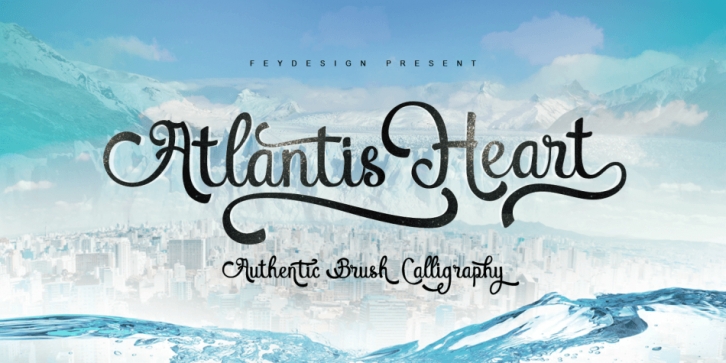 Atlantis Heart font preview