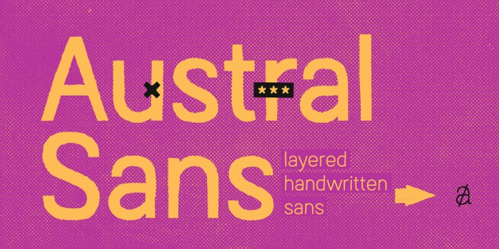 Austral Sans font preview