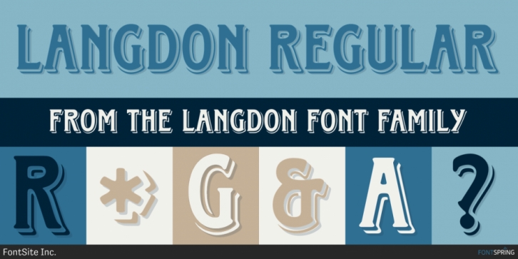 Langdon font preview