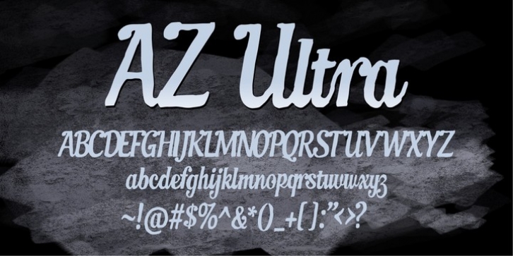 AZ Ultra font preview
