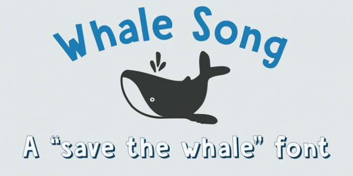 Whale Song font preview