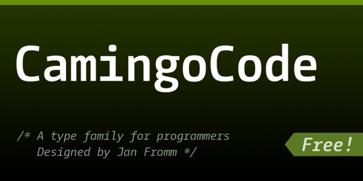 CamingoCode font preview