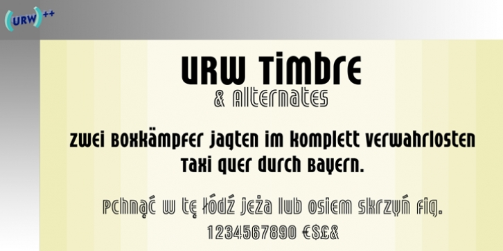Timbre font preview