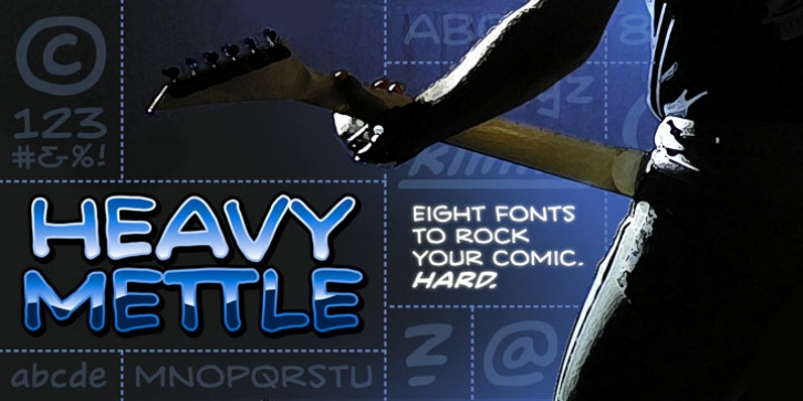 Heavy Mettle font preview
