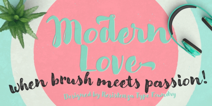 Modern Love font preview