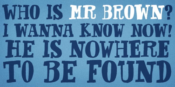 Mr Brown font preview