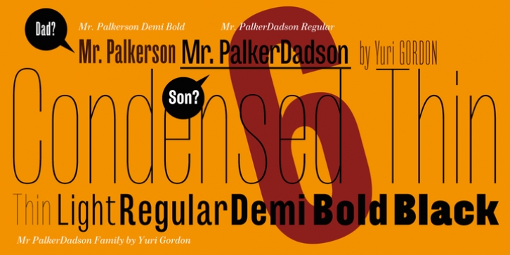 Mr Palker Dadson font preview