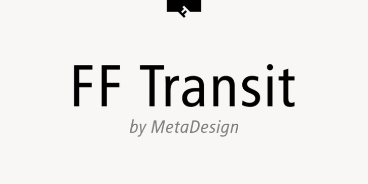 FF Transit font preview