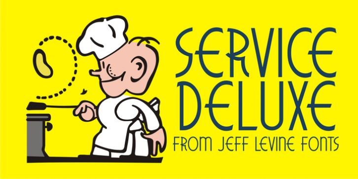 Service Deluxe JNL font preview
