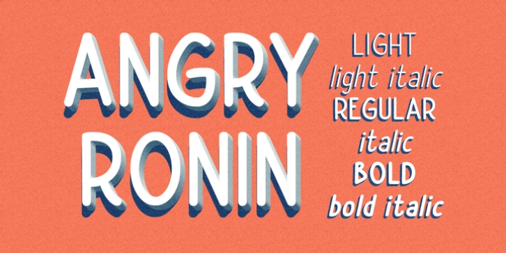 Angry Ronin font preview