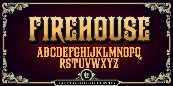 LHF Firehouse font preview