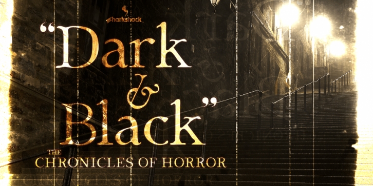 Dark & Black font preview