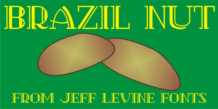 Brazil Nut JNL font preview