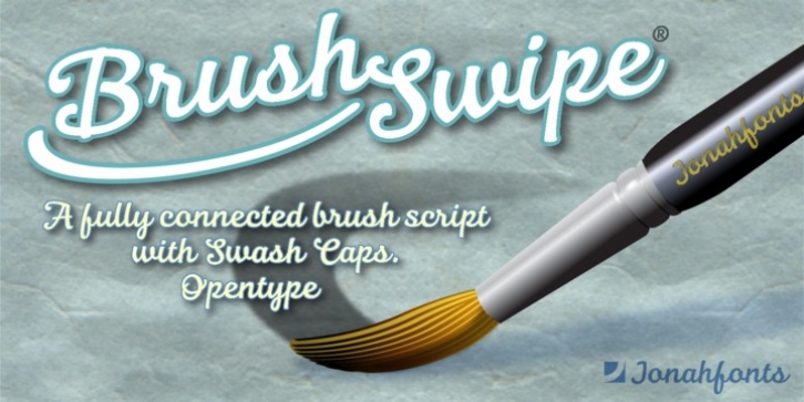 Brush Swipe font preview
