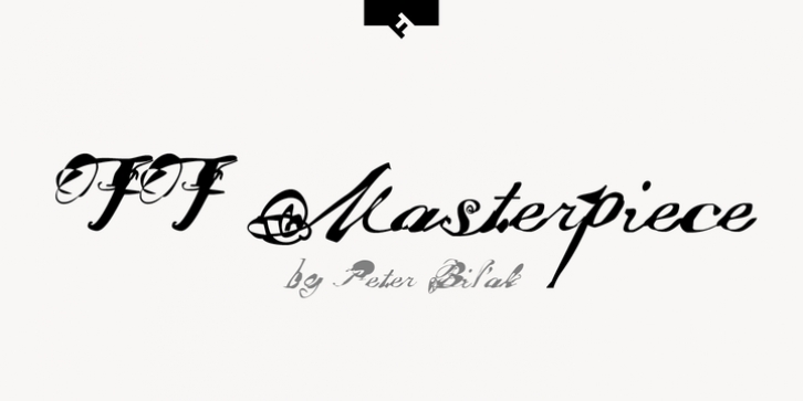 FF Masterpiece font preview