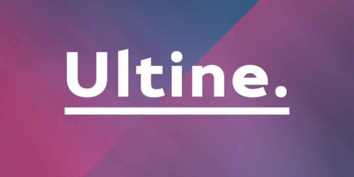 Ultine font preview