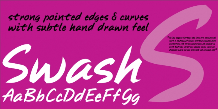 Swash font preview