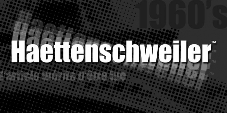 Haettenschweiler font preview