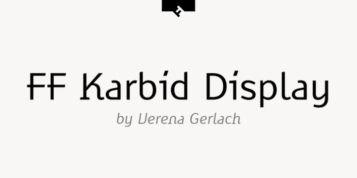 FF Karbid Display font preview