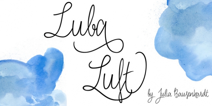 Luba Luft font preview
