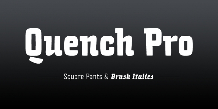 Quench font preview