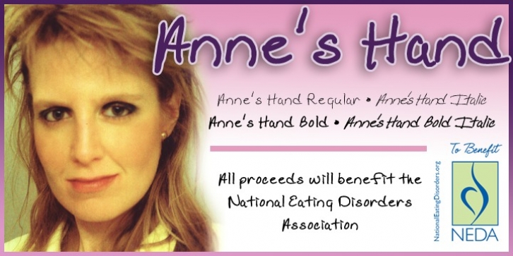 Anne's Hand font preview