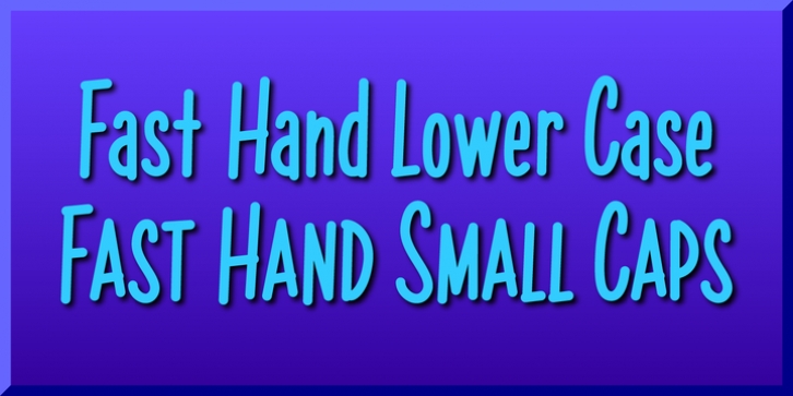 Fast Hand font preview