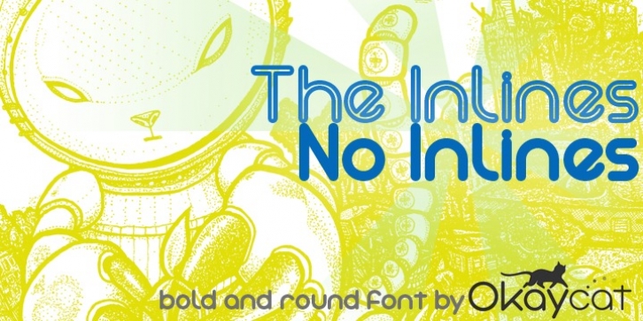 The Inlines No Inlines font preview