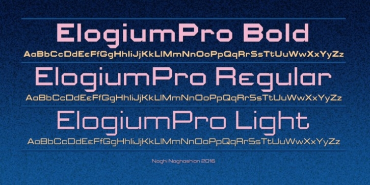 Elogium Pro font preview