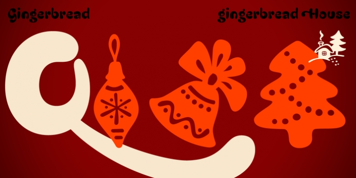 Gingerbread House font preview