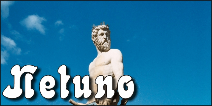 Netuno font preview