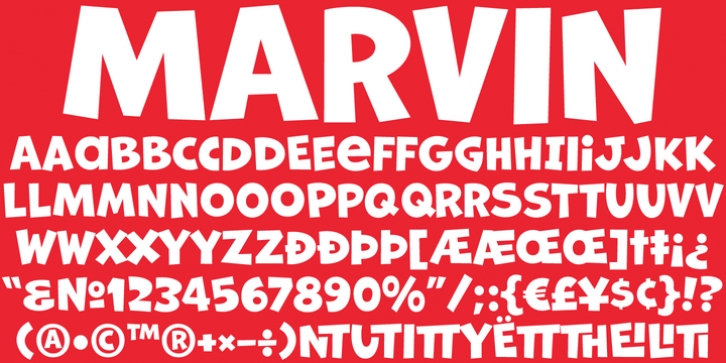 Marvin font preview
