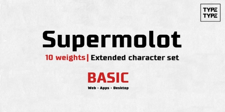 Supermolot font preview