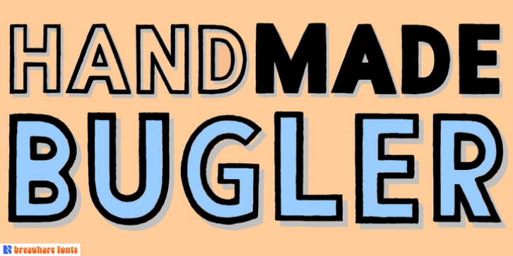 Handmade Bugler font preview