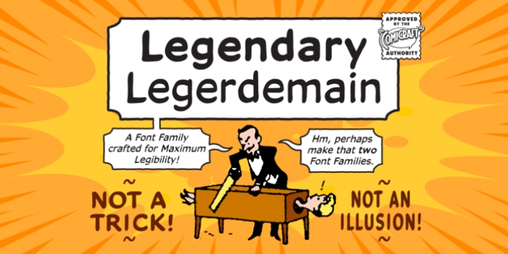Legendary Legerdemain font preview