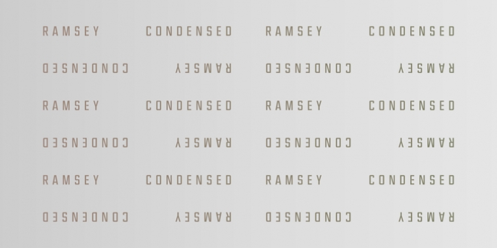 Ramsey Condensed font preview
