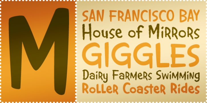Giggles BTN font preview
